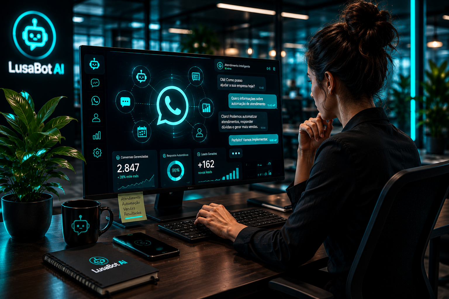 Chatbot para atendimento ao cliente com inteligência artificial em Portugal